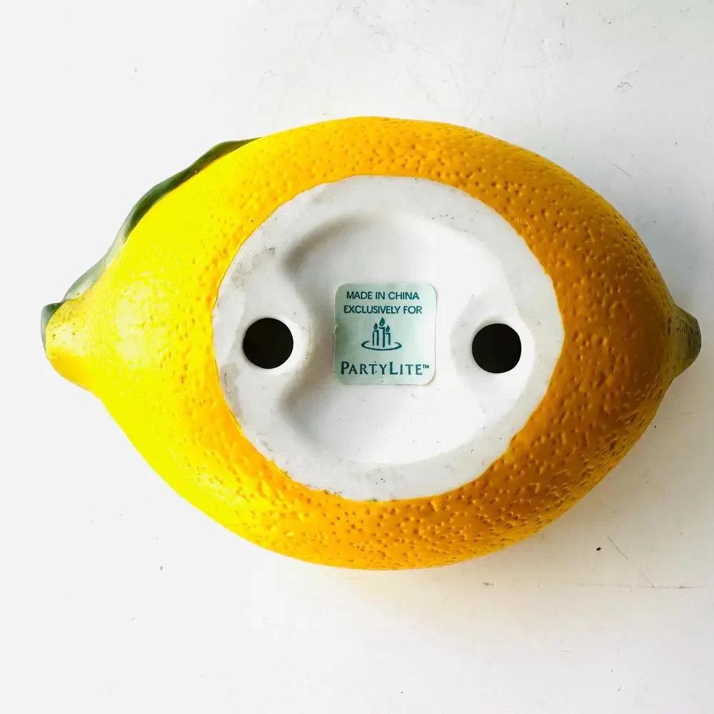 Partylite Lemon Summer Fest Tea Light Candle Holder - Picture 9 of 10